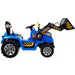 Tractor Elektrisch 12V + 2.4G RC + Voorlader (blauw) - Trapautodealer