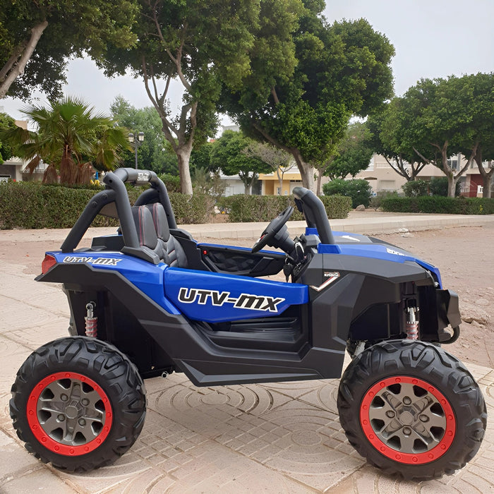 UTV MX 4WD Buggy 2-Persoons Accu Auto 12V + 2.4G RC (blauw met MP4) - Trapautodealer