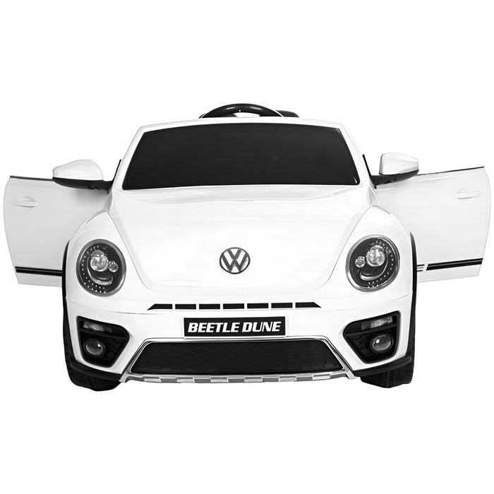 Volkswagen Beetle Dune Accu Auto 12V + 2.4G RC (wit) - Trapautodealer