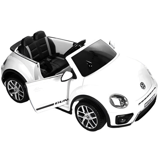 Volkswagen Beetle Dune Accu Auto 12V + 2.4G RC (wit) - Trapautodealer