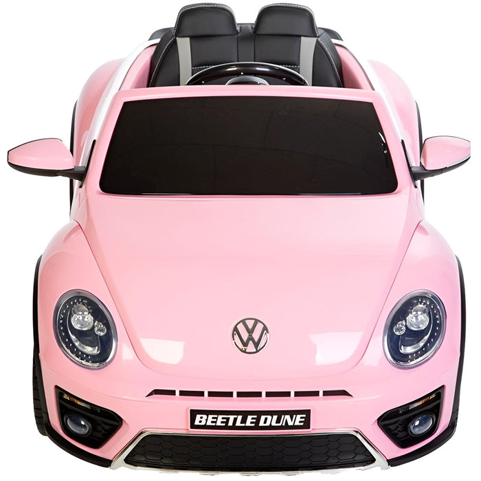 Volkswagen Beetle Dune Kinderauto 12V + 2.4G Afstandsbediening (roze) - Trapautodealer