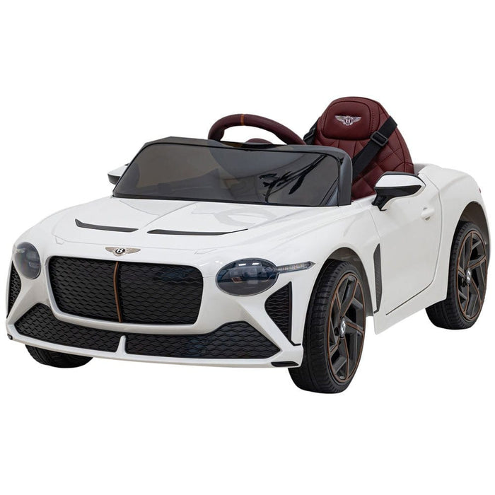 Bentley Bacalar Kinderauto 12V + 2.4G RC (wit en 4WD) - Trapautodealer