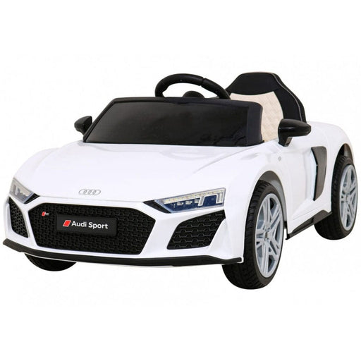 Audi R8 Sport Kinderauto 12V + 2.4G RC (wit) - Trapautodealer