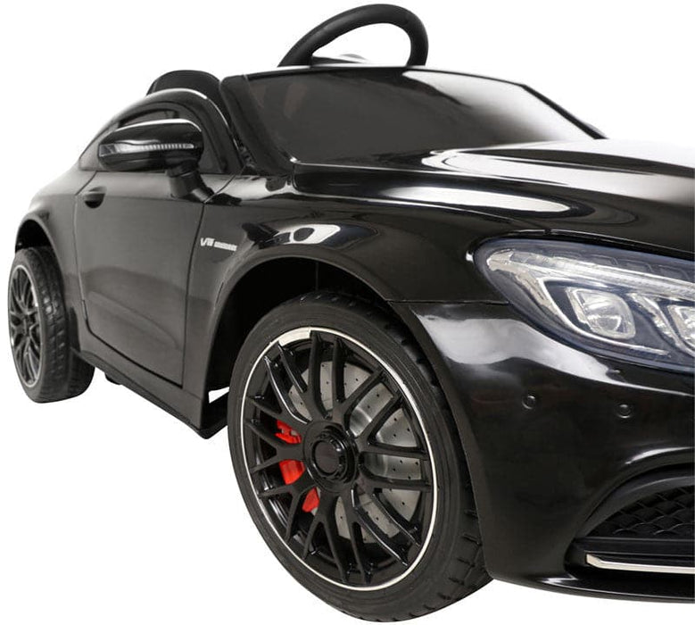 Mercedes C63 AMG Kinderauto 12V + 2.4G Afstandsbediening (zwart) - Trapautodealer