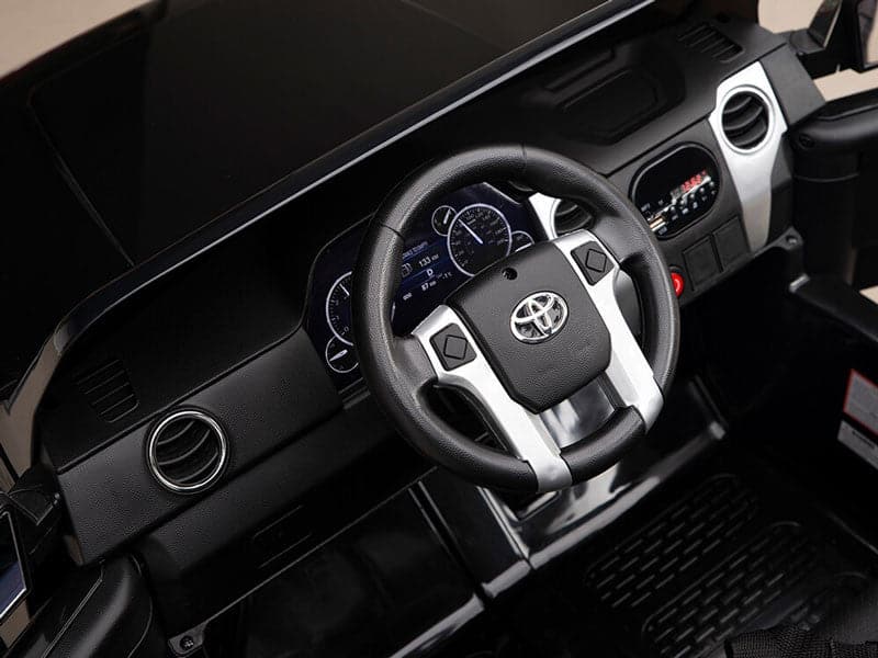 Toyota Tundra Elektrische Kinderauto 12V + 2.4G RC (zwart) - Trapautodealer
