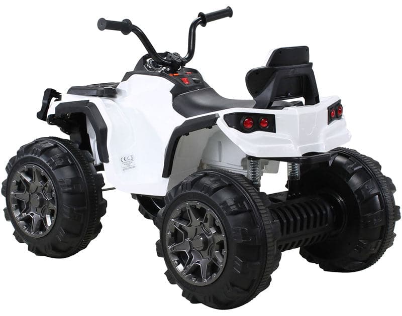 Big Wheels Kinderquad 12V + 2.4G RC (wit) - Trapautodealer