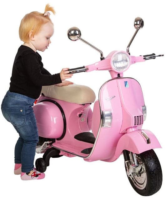 Vespa PX150 Scooter Voor Kinderen 12V (roze) - Trapautodealer
