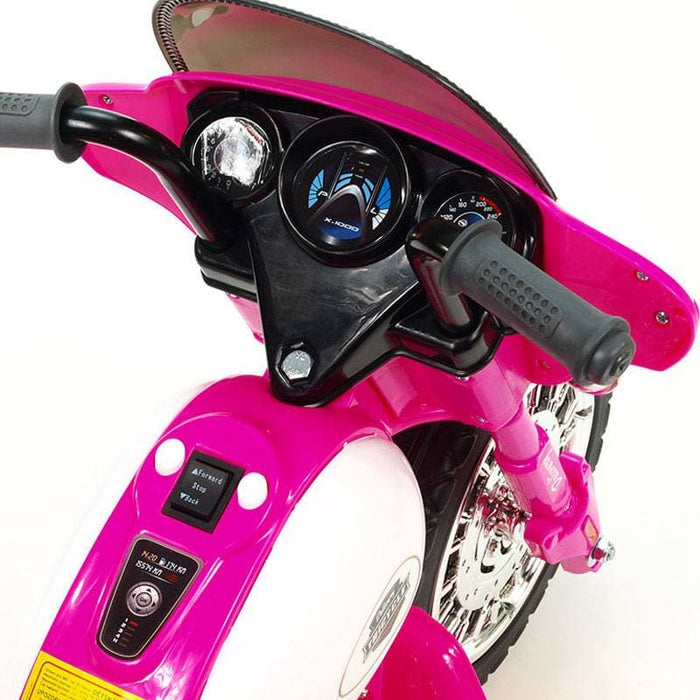 Politie Speelgoed Motor 6V (roze) - Trapautodealer