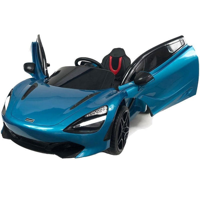 McLaren 720S Kinderauto 12 Volt + 2.4G RC (blauw met MP4) - Trapautodealer