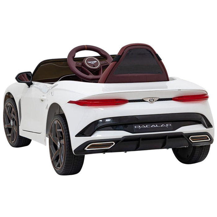 Bentley Bacalar Kinderauto 12V + 2.4G RC (wit en 4WD) - Trapautodealer