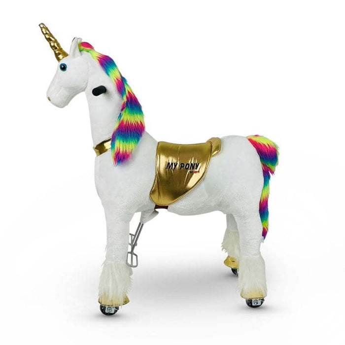 Unicorn Multicolor Gold Speelgoedpaard My Pony (3-6 jaar) - Trapautodealer