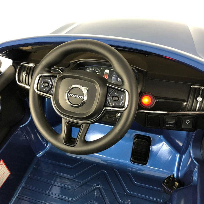 Volvo S90 Kinderauto 12V + 2.4G Afstandsbediening (blauw) - Trapautodealer