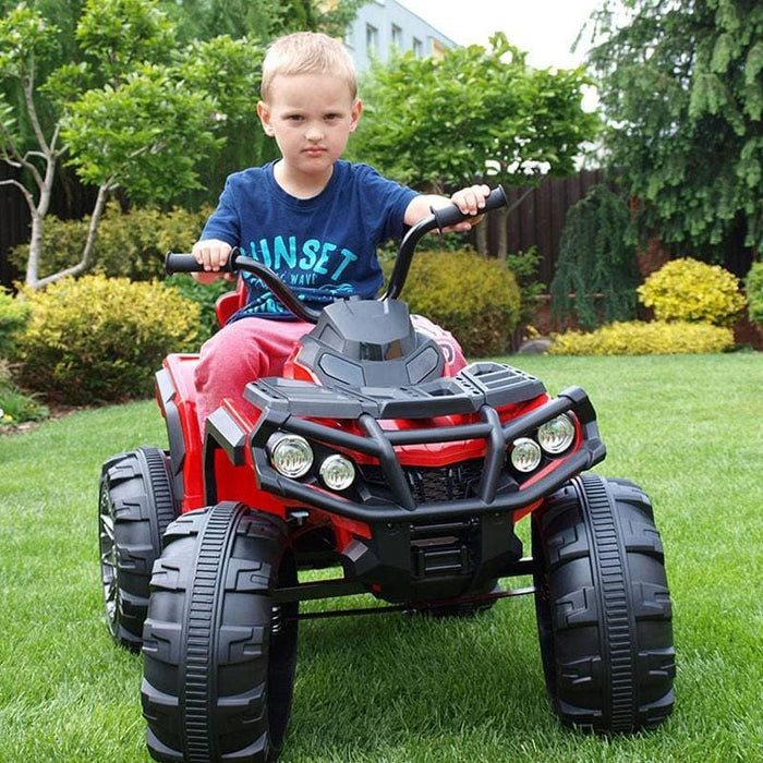 Big Wheels Kinderquad 12V + 2.4G RC (wit) - Trapautodealer