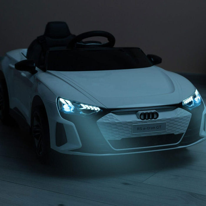 Audi RS E-Tron GT Kinderauto 12V + 2.4G RC (wit) - Trapautodealer