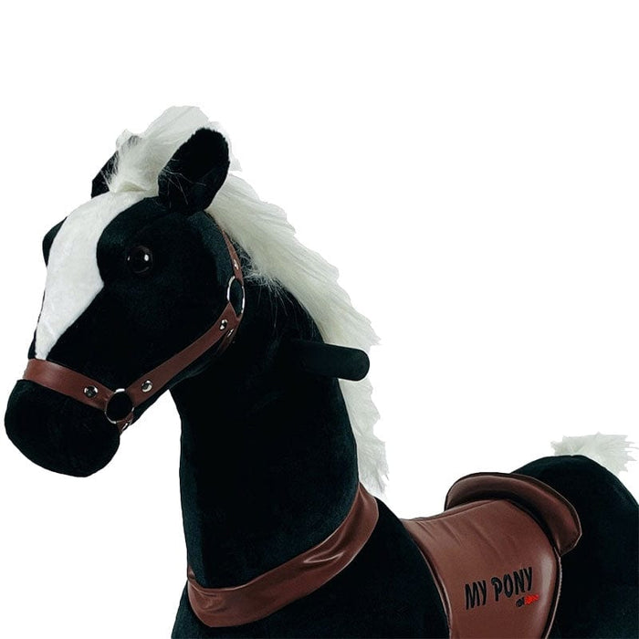 Zwart Met Witte Bles Paard Op Wielen My Pony (4-9 jaar) - Trapautodealer