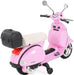 Vespa PX150 Scooter Voor Kinderen 12V (roze) - Trapautodealer
