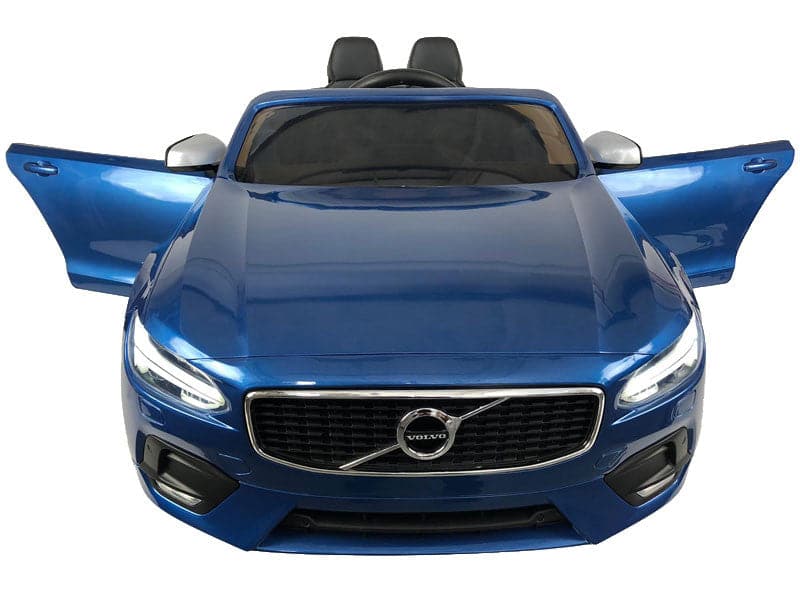 Volvo S90 Kinderauto 12V + 2.4G Afstandsbediening (blauw) - Trapautodealer