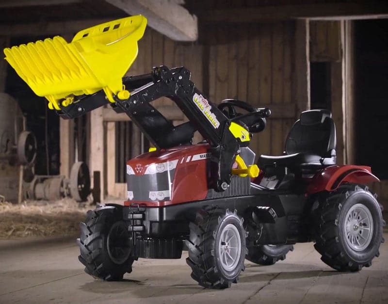Rolly Toys FarmTrac MF 8650 Tractor + Luchtbanden + Voorlader - Trapautodealer