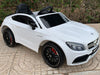 Mercedes C63 AMG Accu Kinder Auto 12V + 2.4G Afstandsbediening (wit) - Trapautodealer