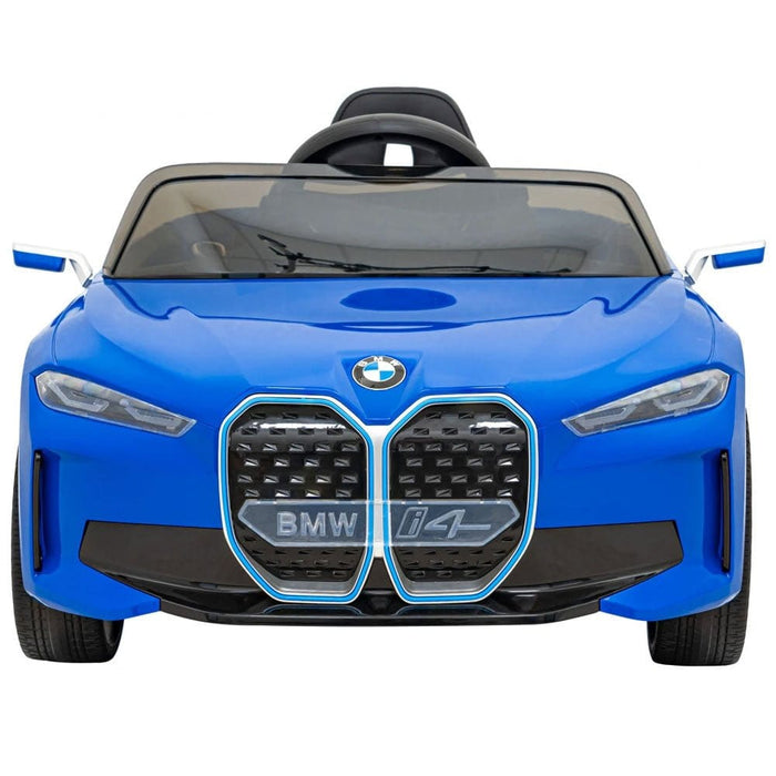 BMW i4 Kinderauto 12V 4WD + 2.4G RC (blauw) - Trapautodealer