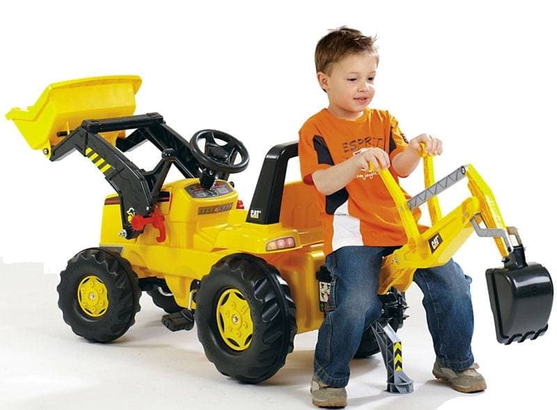 RT Tractor Junior CAT + Graafmachine + Voorlader - Trapautodealer