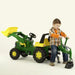 RT Junior John Deere Tractor + Graafmachine + Voorlader - Trapautodealer