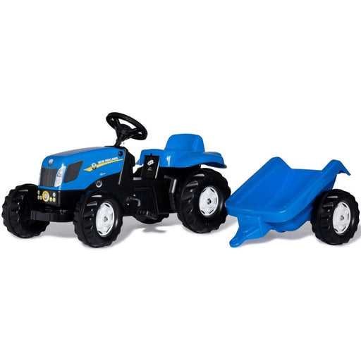 Rolly Toys RollyKid New Holland Tractor + Aanhanger - Trapautodealer