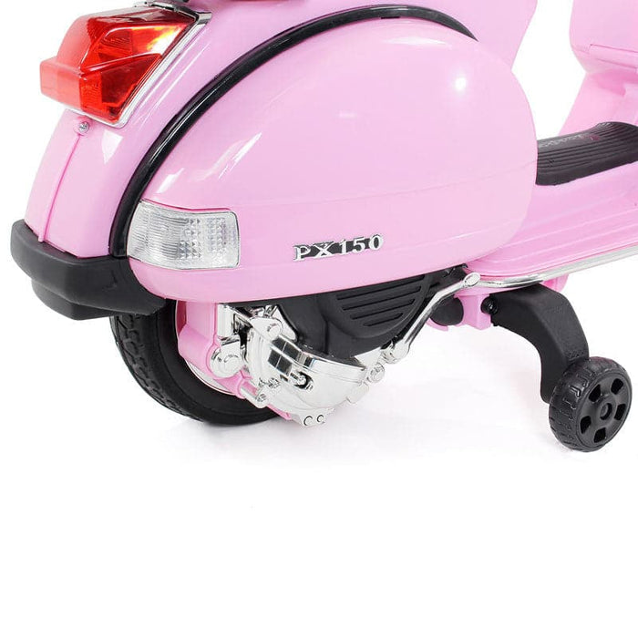 Vespa PX150 Scooter Voor Kinderen 12V (roze) - Trapautodealer
