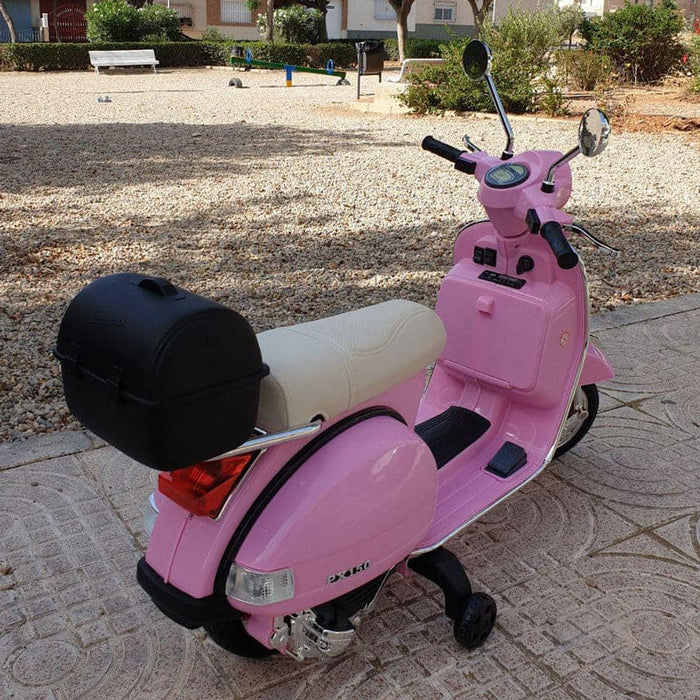 Vespa PX150 Scooter Voor Kinderen 12V (roze) - Trapautodealer