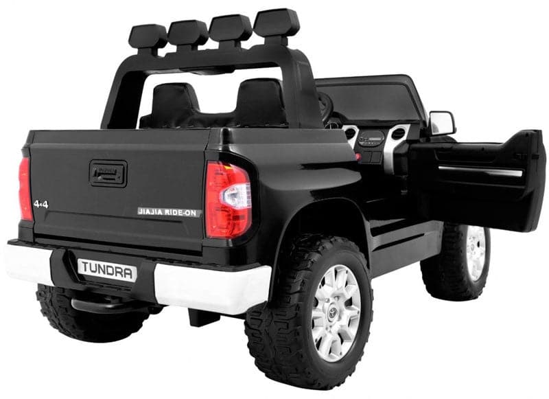 Toyota Tundra Elektrische Kinderauto 12V + 2.4G RC (zwart) - Trapautodealer