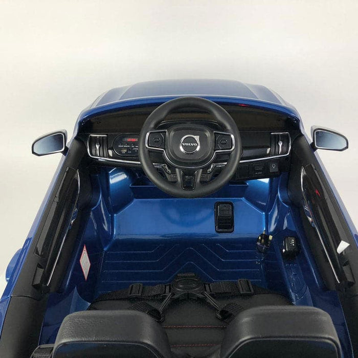 Volvo S90 Kinderauto 12V + 2.4G Afstandsbediening (blauw) - Trapautodealer