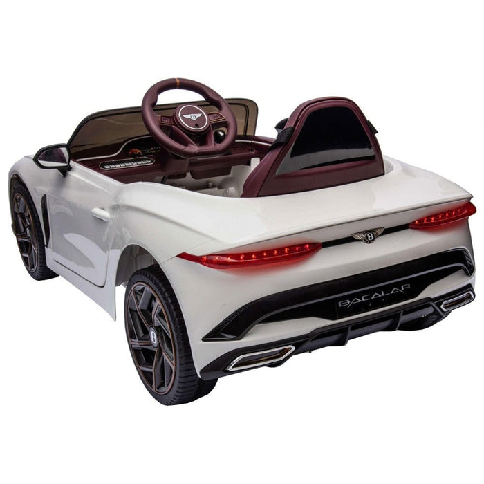 Bentley Bacalar Kinderauto 12V + 2.4G RC (wit en 4WD) - Trapautodealer